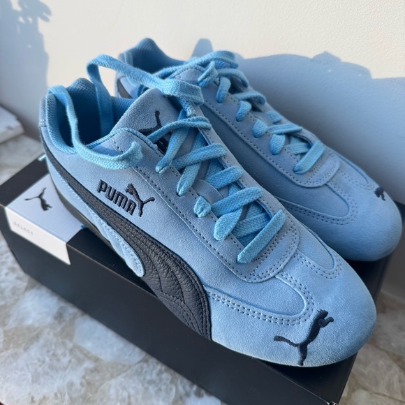 Puma Shoes - Puma Speedcat Archive Team Light Blue Club Navy sneakers